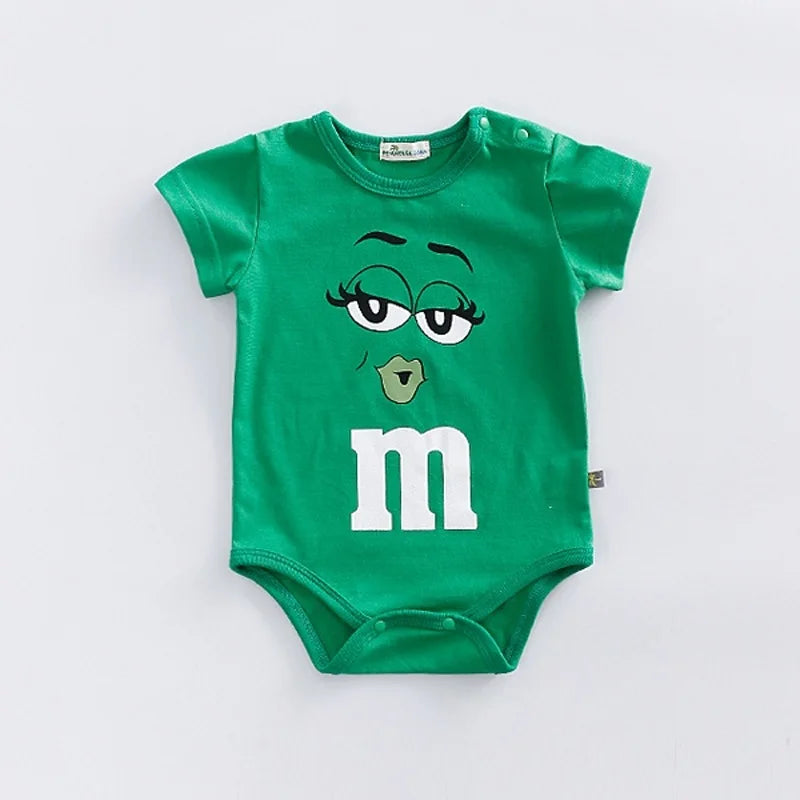 0-24month Baby Clothes Summer Short-sleeved Triangle Climbing Clothes Romper Toddler Costume Cotton Bodysuits Infant Jumpsuit