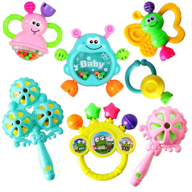 Baby Development Toys 0 6 12 Months Sensory Baby Teether Rattle Educational Baby Toys Soft Teething Toys Games For Babies 1 Year