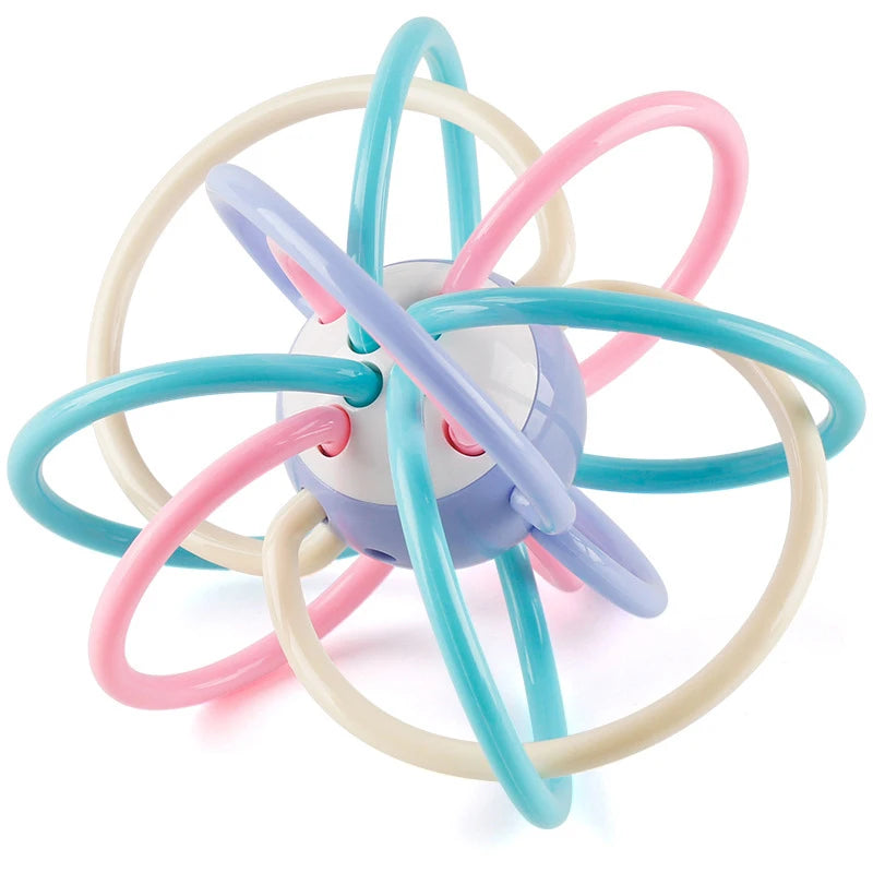 Baby Teething Toys Silicone Chew Teether Teethers for Babies Development Baby Rattle Newborn Infant Sensory Baby Toys 0-3-6-12 M