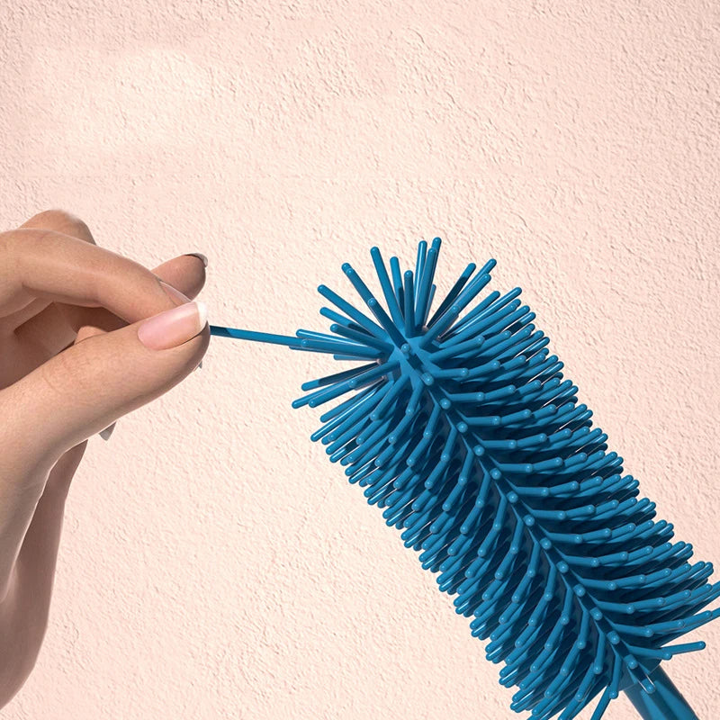 1/2/3pcs Silicone Brush for Bottles 360 Degree Rotation Baby Bottle Pacifier Cleaning Brush Nipple Dropper Brushes Set Baby Item