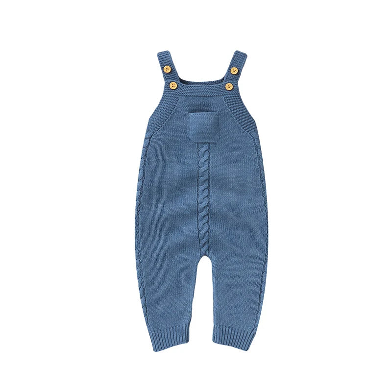 Baby Rompers for Boys Girls Solid Sleeveless Knitted Jumpsuits Playsuits 0-18m One Piece Newborn Netural Outfits Toddler Clothes