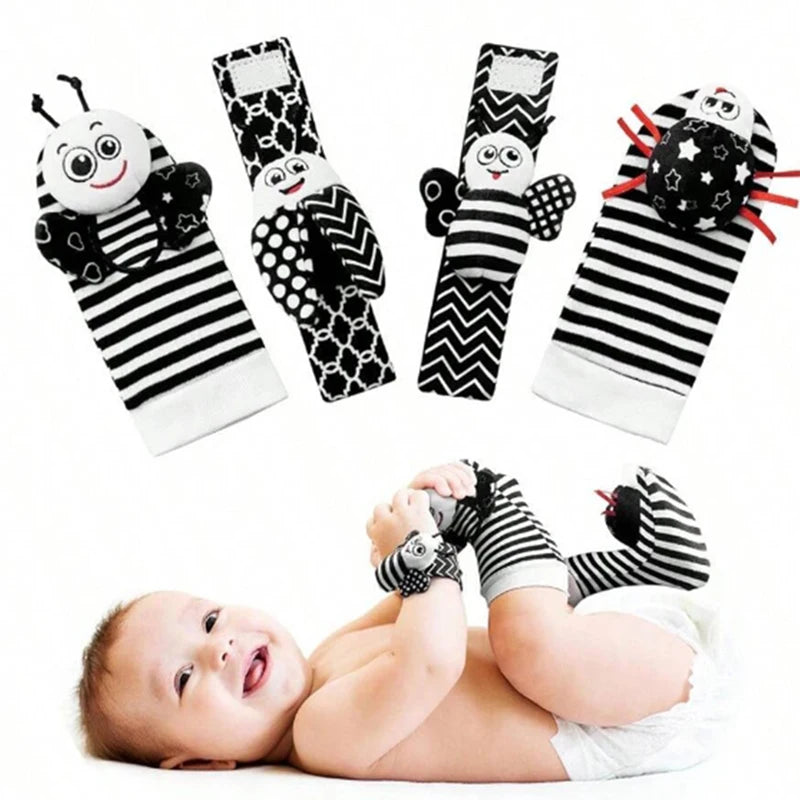 Baby Toys 0 6 12 Months Cute Stuffed Animals Baby Rattle Socks Wrist Baby Rattles Newborn Toys Make Sounds Games For Babies