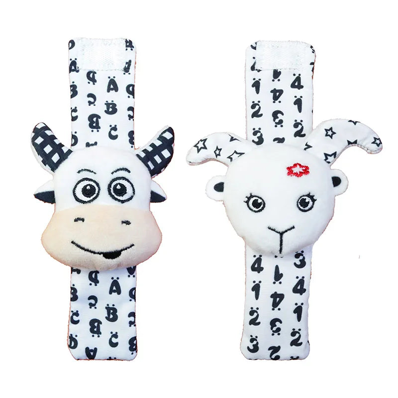 Baby Toys 0 6 12 Months Cute Stuffed Animals Baby Rattle Socks Wrist Baby Rattles Newborn Toys Make Sounds Games For Babies