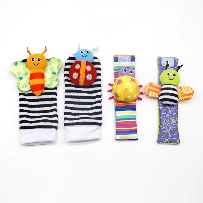 Baby Toys 0 6 12 Months Cute Stuffed Animals Baby Rattle Socks Wrist Baby Rattles Newborn Toys Make Sounds Games For Babies