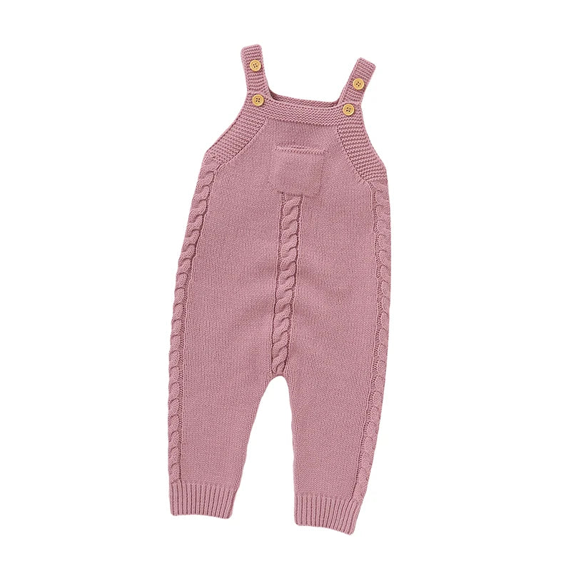 Baby Rompers for Boys Girls Solid Sleeveless Knitted Jumpsuits Playsuits 0-18m One Piece Newborn Netural Outfits Toddler Clothes