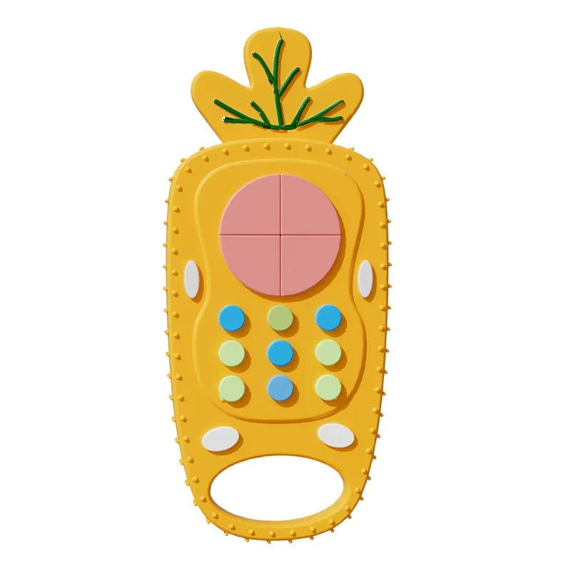 Baby Teething Toys Silicone Chew Teether Teethers for Babies Development Baby Rattle Newborn Infant Sensory Baby Toys 0-3-6-12 M
