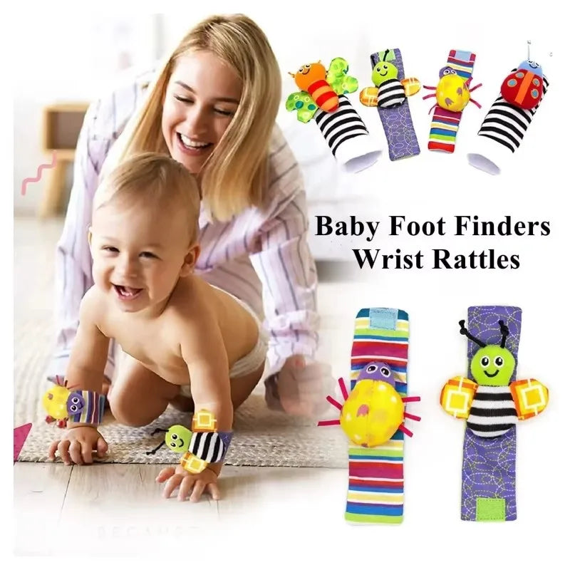 Baby Toys 0 6 12 Months Cute Stuffed Animals Baby Rattle Socks Wrist Baby Rattles Newborn Toys Make Sounds Games For Babies